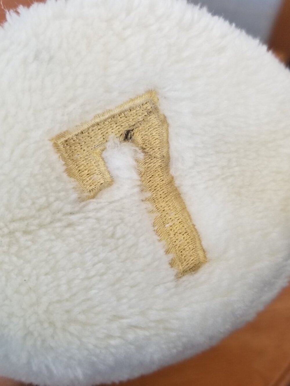Lady Cobra Golf Head Covers White Gold Sock Faux Fur #7 Wood Driver